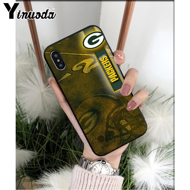 Yinuoda Green Bay Packers Мягкий силиконовый чехол для телефона из ТПУ для Apple iPhone 8 7 6 6S Plus X XS MAX 5 5S SE XR мобильных телефонов - Цвет: A13