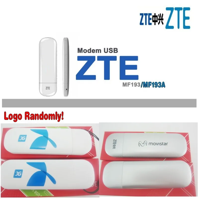 Лот из 100 шт zte MF193A 3g USB модем, DHL доставка