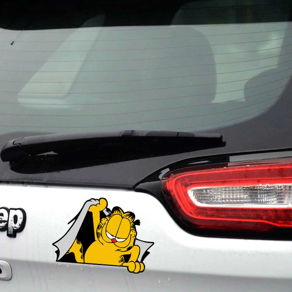 Mobil Styling Kartun Garfield Lucu Mobil Sticker Dan Decal Lucu