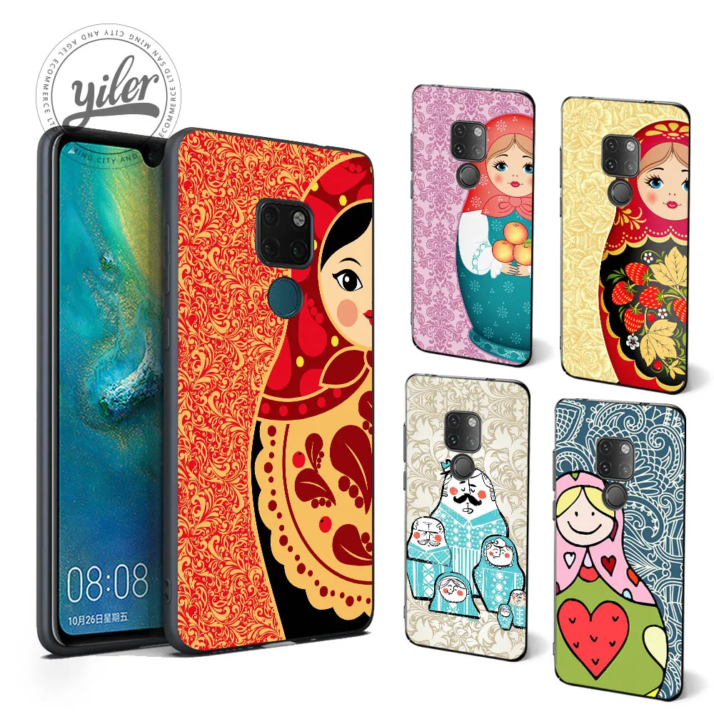 

Fashion Matryoshka For Case Huawei Mate 20 Pro Cover Mate 10 lite pro 9 Mate 20 lite Cases for Honor 10 7X 8X 9 8 9 lite Case