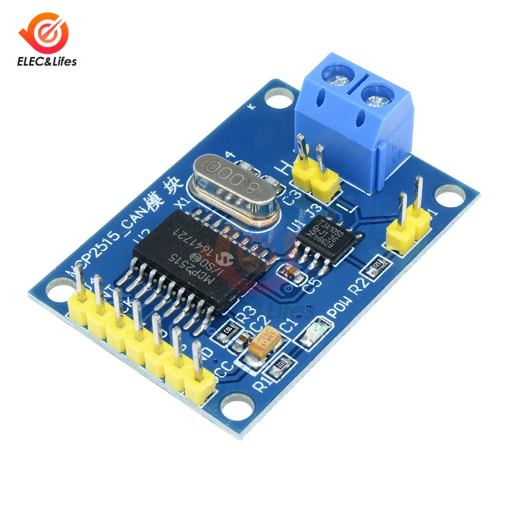 MCP2515 CAN шина плата модуля TJA1050 приемник SPI для Arduino 51 MCU контроллер рычага передачи данных на большие расстояния