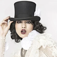 Элегантная английская безумная шляпка на подкладке, Мужская Женская " шерстяная фетровая шляпа-Волшебная Шляпа высокого качества в черном, сером, красном или мы