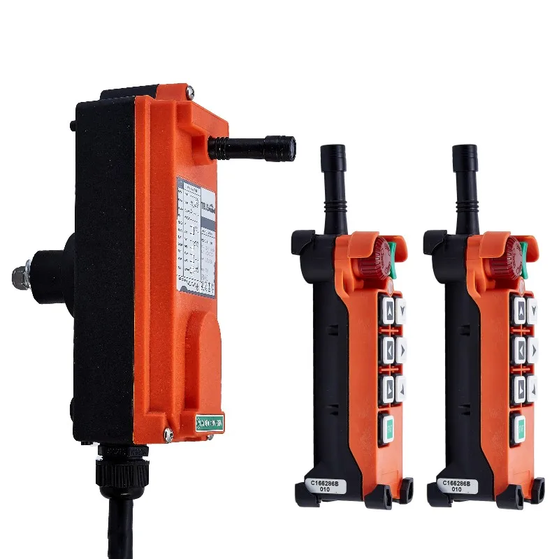 Goede Universele Telecontrol F21 E2 Radio Afstandsbediening 2 Zenders 1 Ontvanger Industriële draadloze control voor kraan AC DC