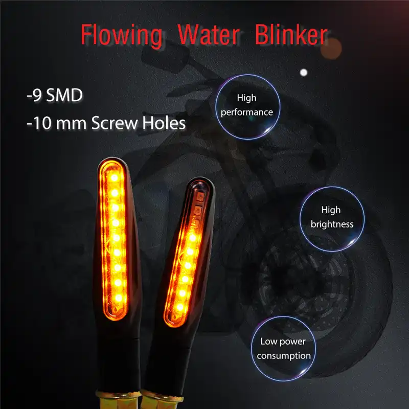Detail Feedback Questions About 4x Motorcycle Turn Signals Motocross 4x Motorcycle Turn Signals Motocross Flowing Water Led Blinker Flexible Tail Light Motorbike Indicator Lamp Scooter