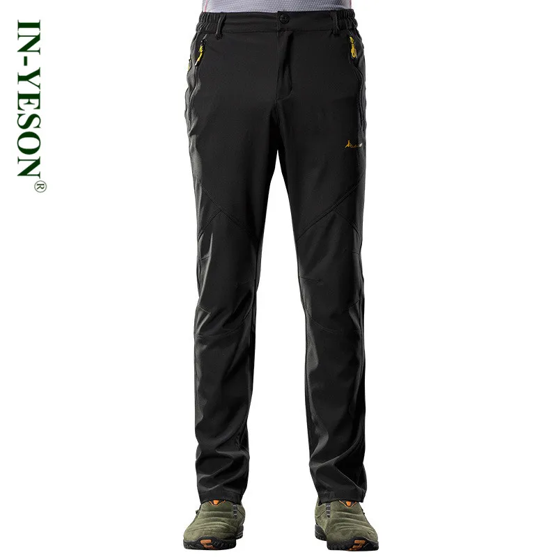 Más tamaño 6xl en yeson marca camping Pantalones de senderismo hombres escalada Caza trekking viajes transpirable rápido seco al aire libre Pantalones hombres