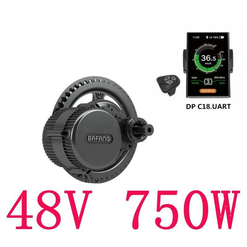 Cheap Free Shipping bafang Motor Trike Ebike Kits motor Bbs02b 48v 750w mid drive center engine For Eletric Bicycles 0