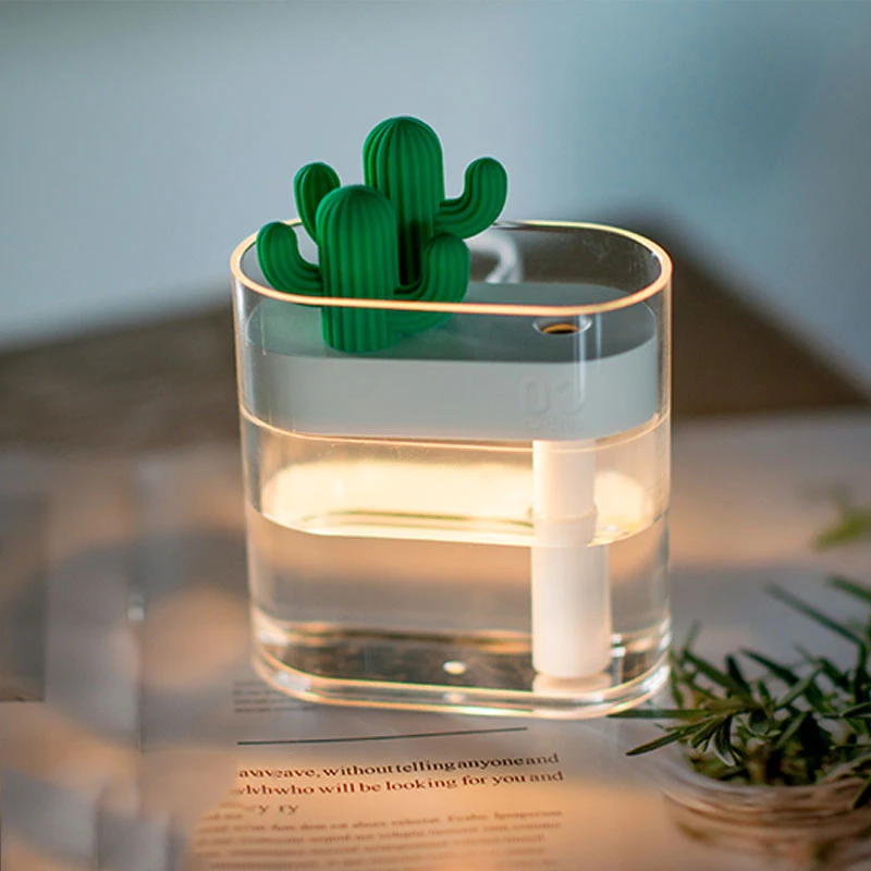 Ультразвуковой увлажнитель воздуха XIAOMI mijia Cactus 160 мл цветная подсветка USB