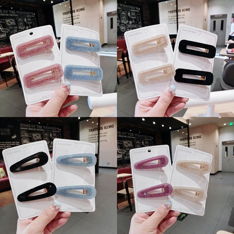

Haimeikang Snap Hair Clips Accessories for Women Black Hair Snap Clips Hairgrips Hairclip Barrettes Head Hairpins Accessory for