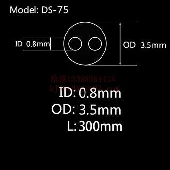 

99.5%Al2O3 High Thermal Corundum Tube OD3.5*ID0.8mm/Round Double-Bore Alumina Tube/Insulating Ceramics For Thermocouple Sensors