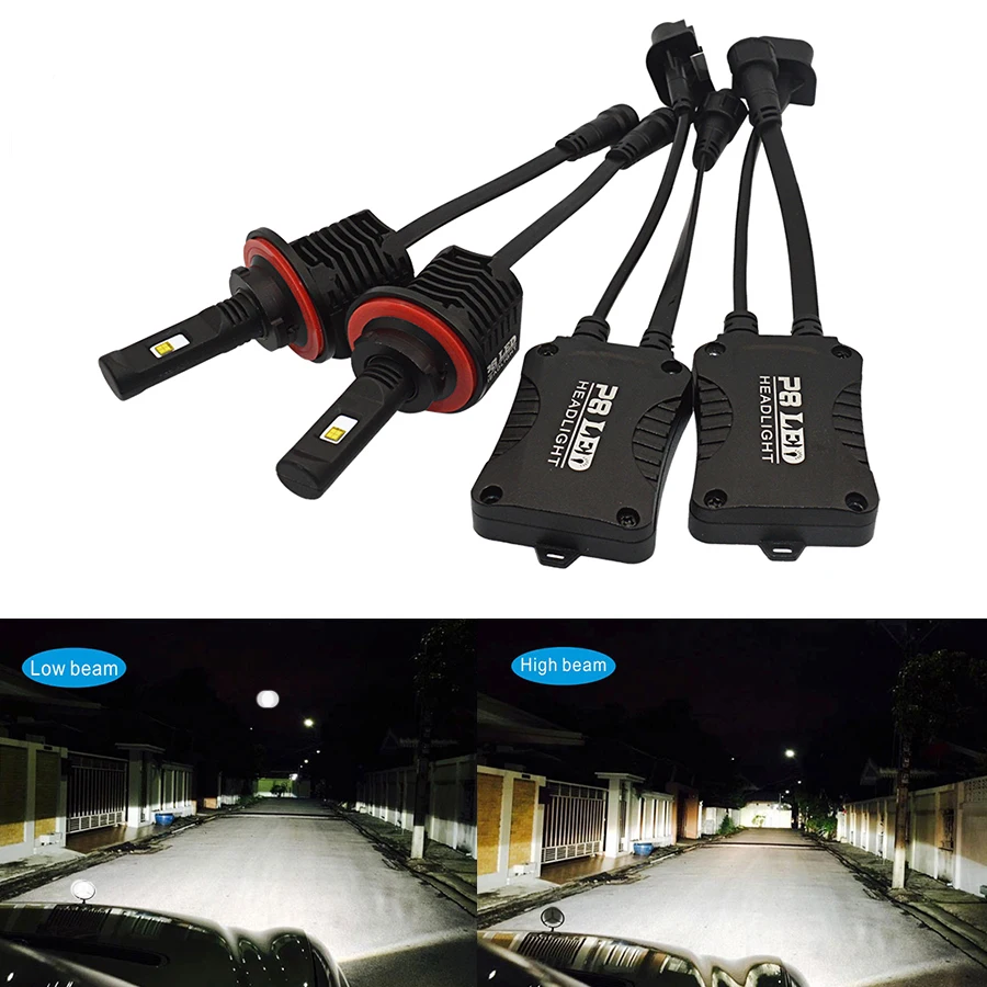 

2PCS LED Headlight Bulbs P8 H4 LED 4000K Hi/Lo H13 9004 9007 Car Lamp H4 6000K 3000K H4 LED 5000K Auto Bulb Headlamp for kia