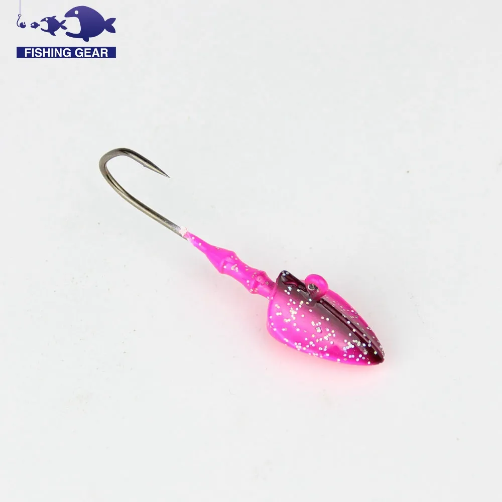 14g fishing lead jig head hook 3pcs sea bass ice carp fishing hooks lead head triangle jig head bait fishing leurre peche pesca  (10)