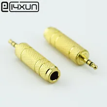 1 шт. 3,5 мм штекер 6,5 мм гнездо адаптер 3,5 штекер 6,35 Джек стерео аудио адаптер для микрофона наушников AUX кабель конвертер