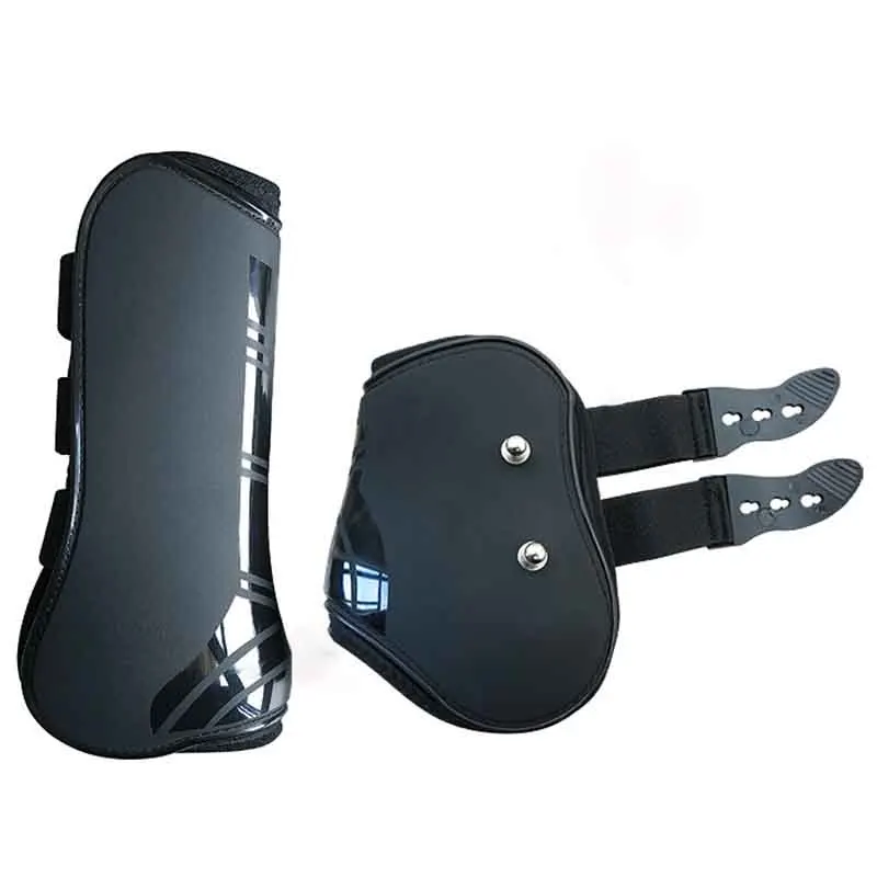 

Horse Leggings PU Neoprene Leg Protector Harness Equestrian Horse Riding Leg Boots Equipment Accessories Horse Bracers Supplies