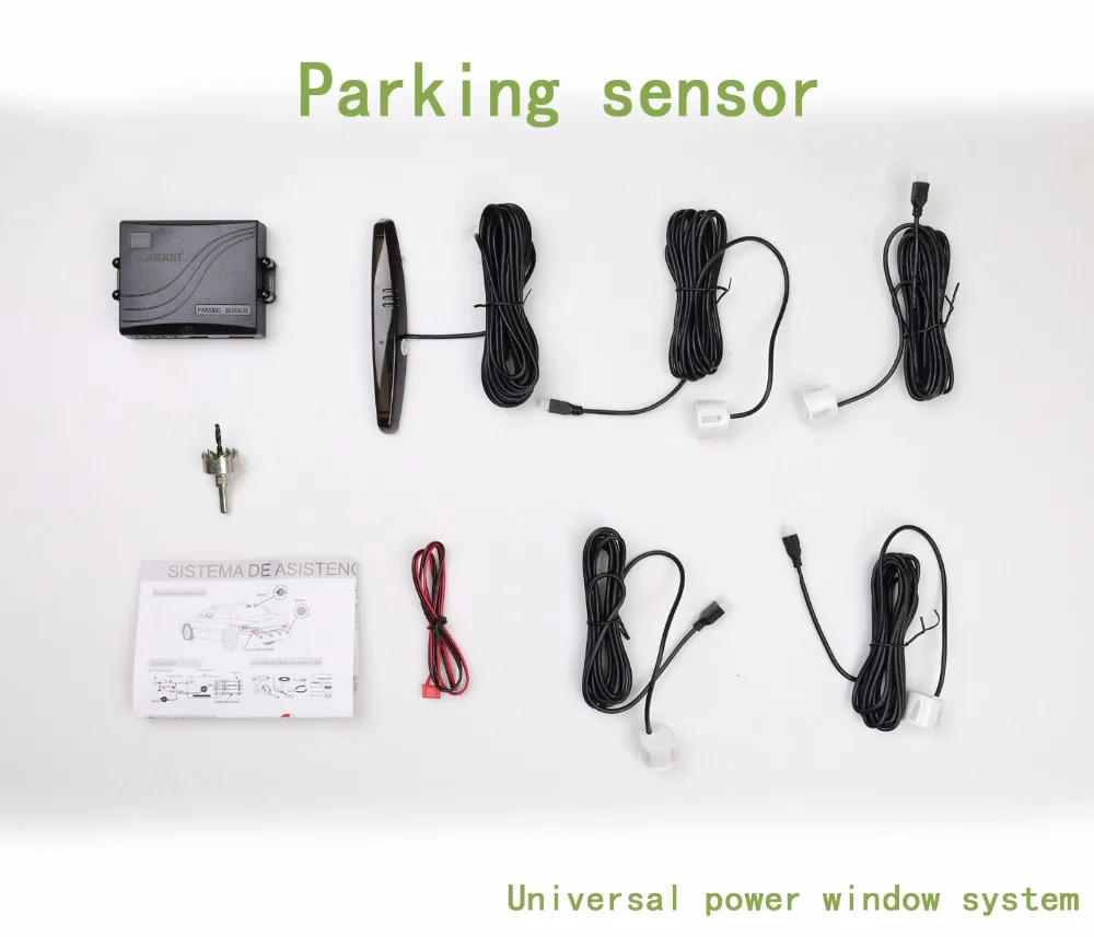 Sensores de aparcamiento para coche 4 radares automóvil Jalousie Parkmaster detector de coches alarma Parktronic negro blanco gris pantalla LED P3022 Sensores de aparcamiento para coche 4 radares automóvil Jalousie Parkmaster detector de coches alarma Parktronic negro blanco gris pantalla LED P3022