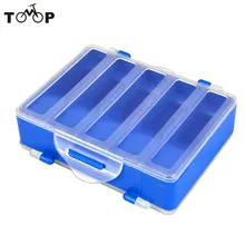 10 отсеков рыболовная коробка двухсторонняя прозрачная видимая пластиковая коробка для ловли нахлыстом набор крючков 12,8*10*3,7 см