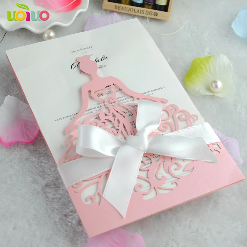 laser cut bride wedding invitation card invitation card blank