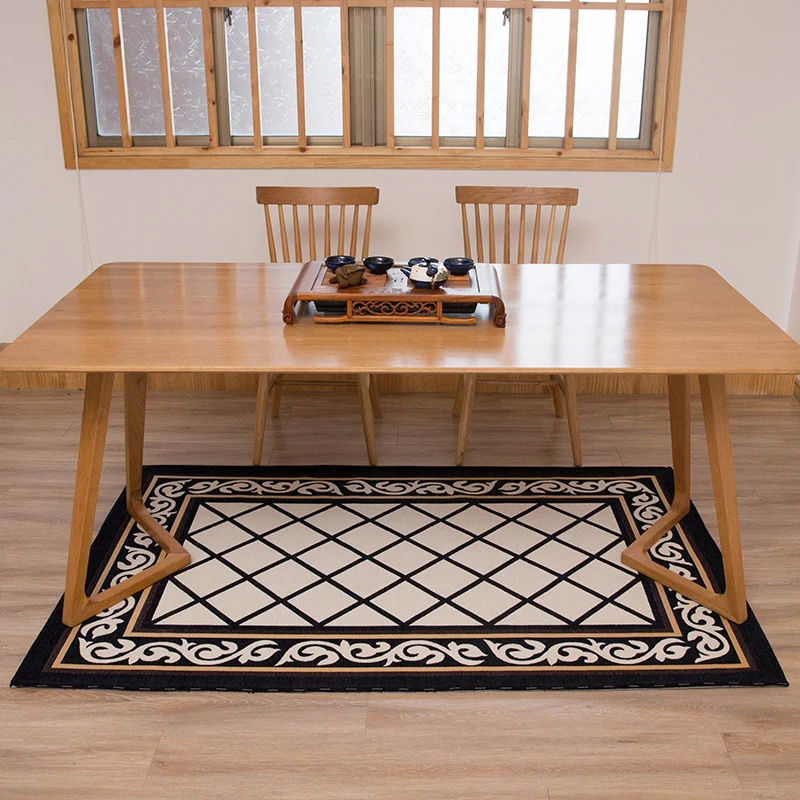 

European Carpets Nordic Abstract Art Rug Red Chinese Style Living Room Carpet Soft House Rug Door Mat Table Villus Carpets