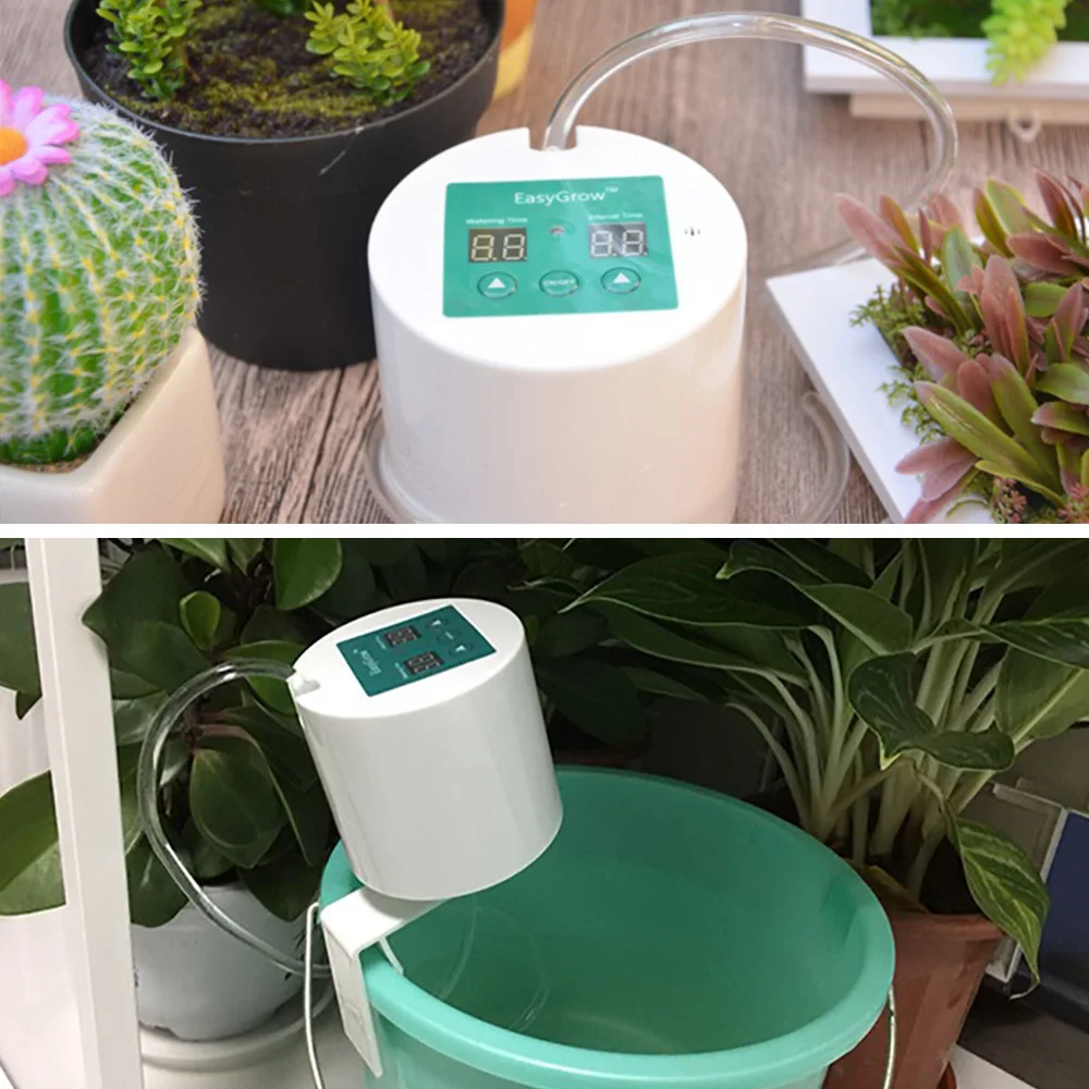 

Intelligent Garden Automatic Watering Device Succulents Plant Drip Irrigation Tool Water Pump Timer with System Controller Drip