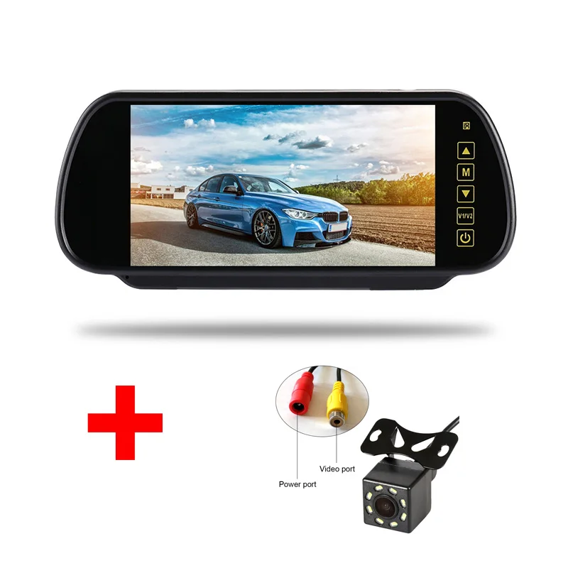 YuanTing-7-inch-Car-HD-Rearview-Mirror-Monitor-CCD-Video-Auto-Parking-Assistance-LED-Night-Vision