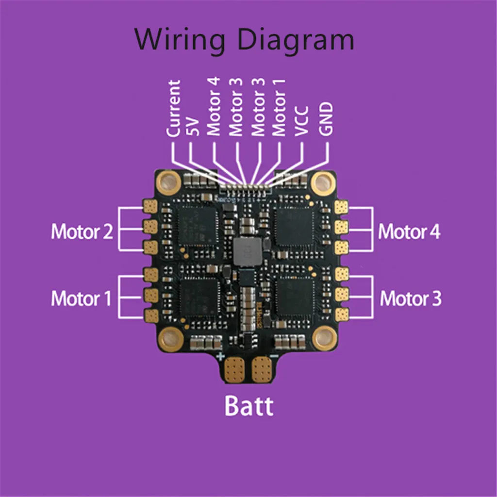 OMESHIN Hakrc 4x50a 4in 1 Esc 3-6 S Blheli_325v 3A BEC DShot 1200 для настройки FPV RC БПЛА