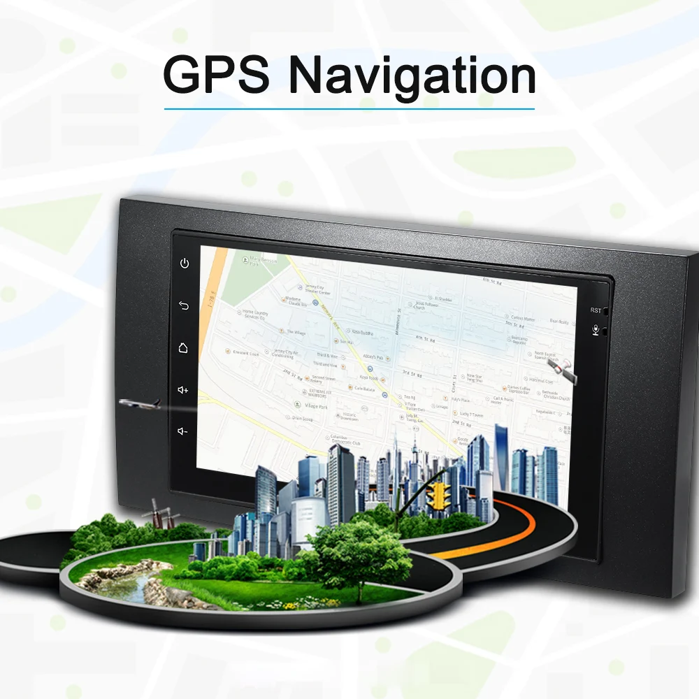 

Auto Car Radio Player GPS Navigation MP3 Player 7'' Smart Android 6.0 2Din with BT WIFI AM/FM for Ford Focus Transit 2006