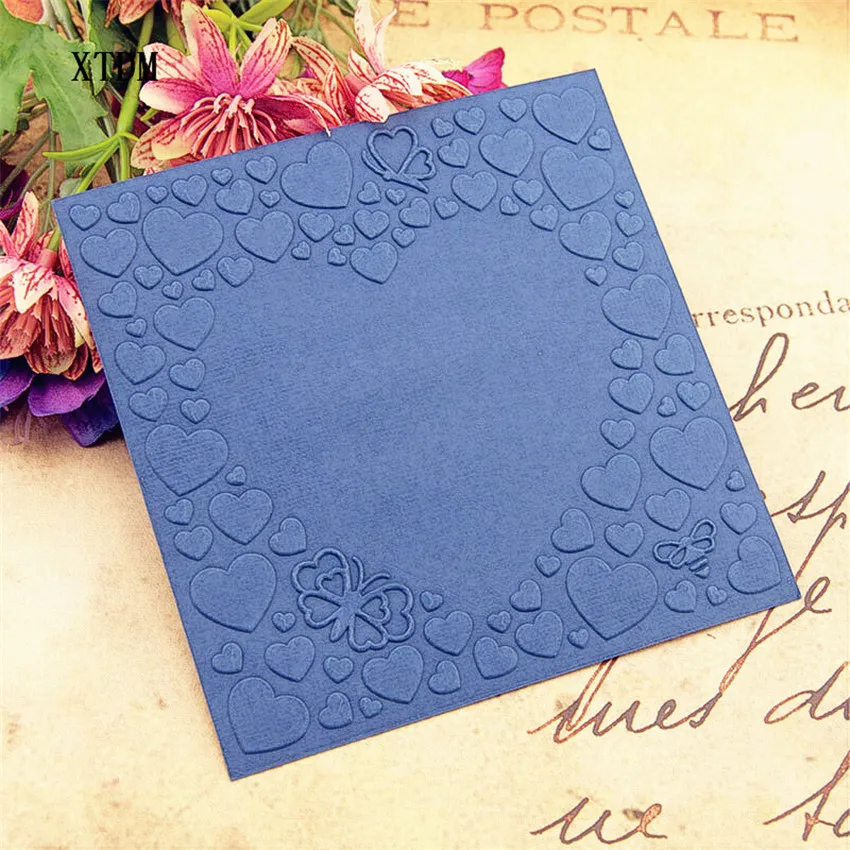 

HOT plastic love template craft card making paper card album wedding decoration scrapbooking Embossing folders