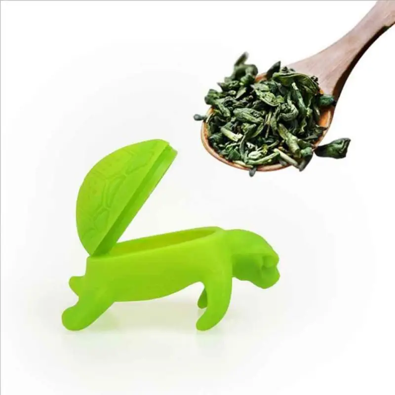 

New Tea Maker Silicone Turtle Tea Brew Tools Cute Tea Turtle Infuser with Small Hole Good Tea Brew Supplies