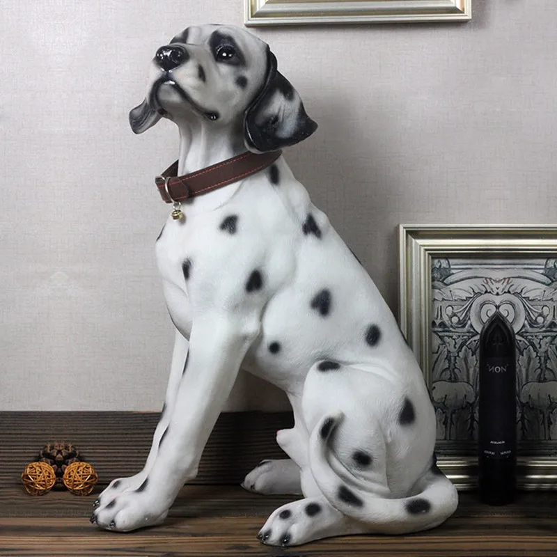 

55cm Animals Bust Simulation Dalmatian Statue Bears Resin Art & Craft Home Decoration Accessories For Living Room L2238