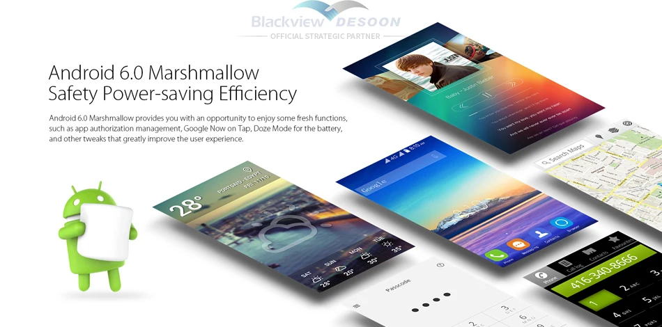 Blackview P2 Смартфон 5.5 дюйма FHD 6000 МАч MTK6750T Octa Ядро 4 Г RAM+ 64 Г ROM Отпечатков Пальцев ID 8MP+ 13MP 4 Г Мобильный Телефон