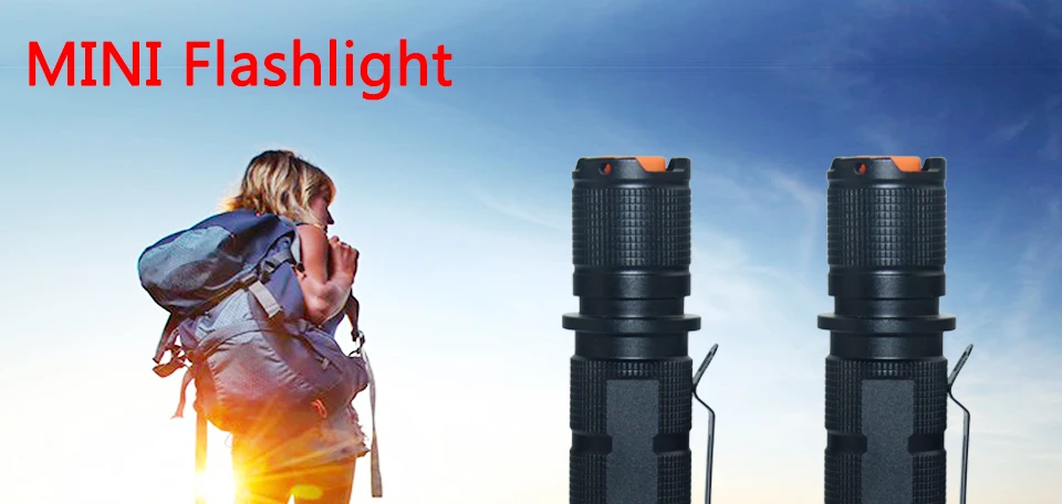 _01Powerful LED Flashlight Torch Flash Light Bike Pocket LED Zoomable Lamp For Hunting