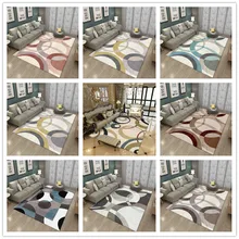 Хрустальные бархатные 3D ковры с принтом для гостиной, спальни, прикроватные коврики, одеяло, современный скандинавский геометрический домашний мягкий коврик/ковер