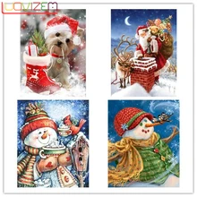 

5D Diy Diamond Painting Christmas Santa Claus Tree Elk Full SquareE Diamond Embroidery Cross Stitch Xmas Decor For Home