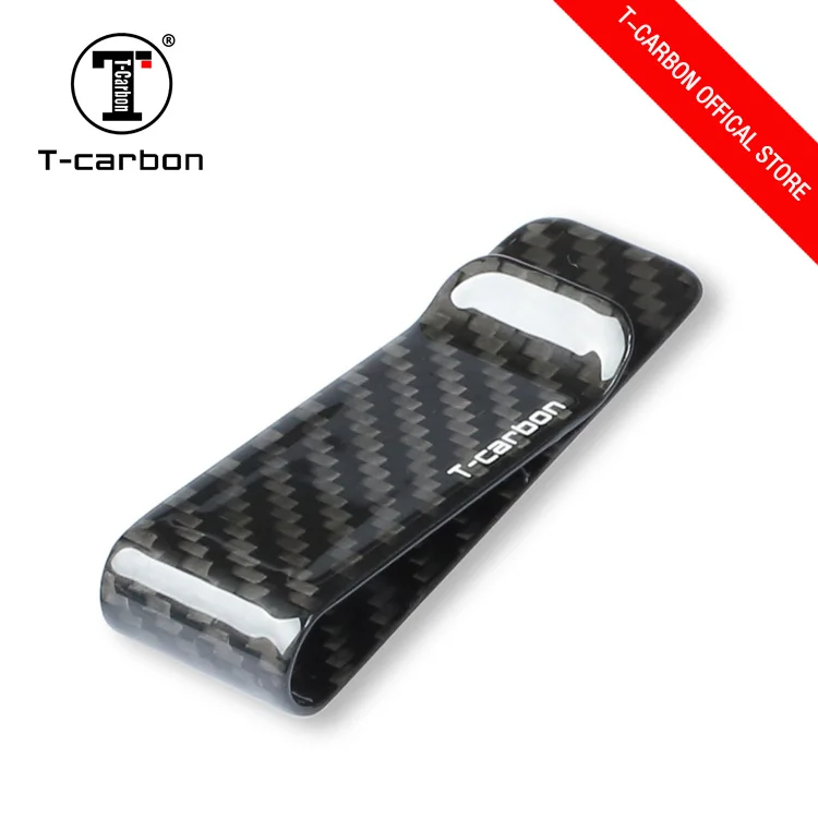 T-CARBON зажим для денег из углеродного волокна - Название цвета: 22mm Gloss