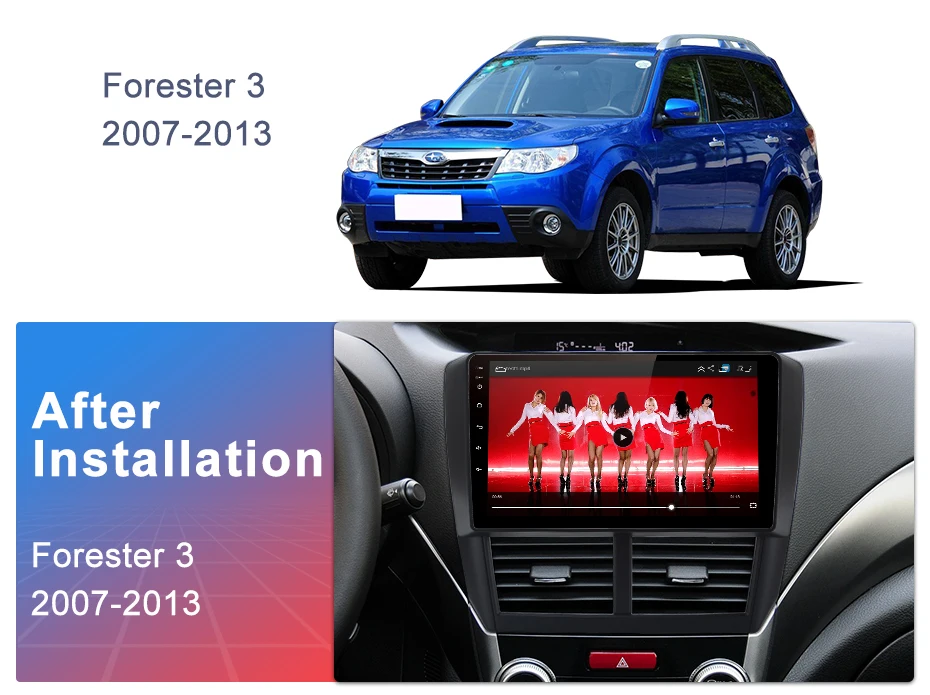 Junsun 2G+ 32G Android 8,1 для Subaru Forester 2008-2012 Авто 2 din Радио стерео плеер Bluetooth gps навигация нет 2din dvd