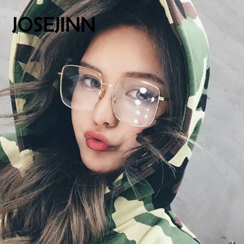 

Fashion big Women Square Glasses Frame Brand Designer Men Original Clear Lens Glasses Eyeglasses