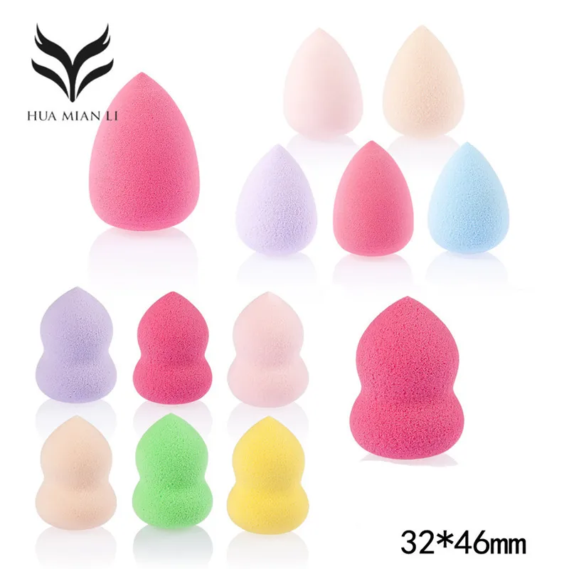 1pc Haumianli small cute gourd soft makeup sponge cosmetic puff flutter