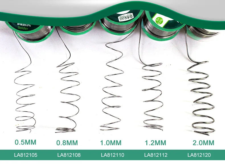 1 шт. 400 г LAOA паяльная Оловянная проволока фитиль 63% содержание 0,8-2,3 мм припой проволока сварочные провода