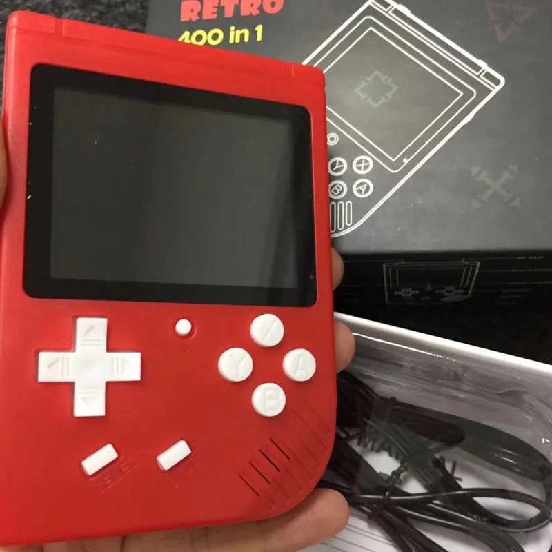 2019 Новый Coolboy Ретро Mini 2 Ручной игровой консоли эмулятор Встроенный 400 игры видео