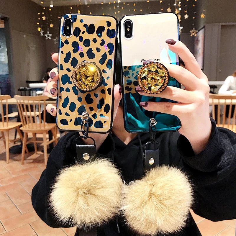 

For Samsung Galaxy A9 Plus Case Cute fleck pattern soft Silicone Cover For Galaxy A9 Plus Case Diamond drill flower ring Cover