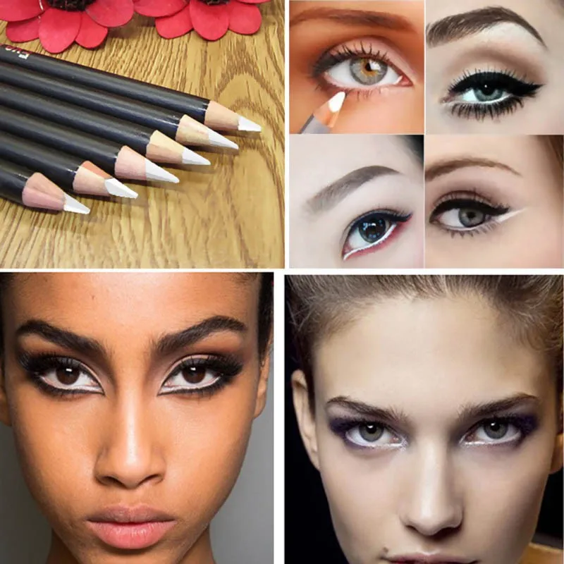 

Eye Waterproof Makeup Long Lasting Quick Dry Natural Brown Black White Eyeliner Pens Tool Cosmetics New 2018