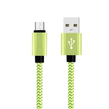 Кабель нейлоновый плетеный провод металлический кабель синхронизации Micro USB кабели синхронизации данных USB зарядное устройство для samsung Galaxy для huawei для Xiaomi Android