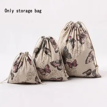 

LUVCLS 1pc Canvas Shopping Bag Shoping Candy Jewelry Bags Printed Jute Bag Christmas/wedding Party Candy Gift Packing Jute Bags