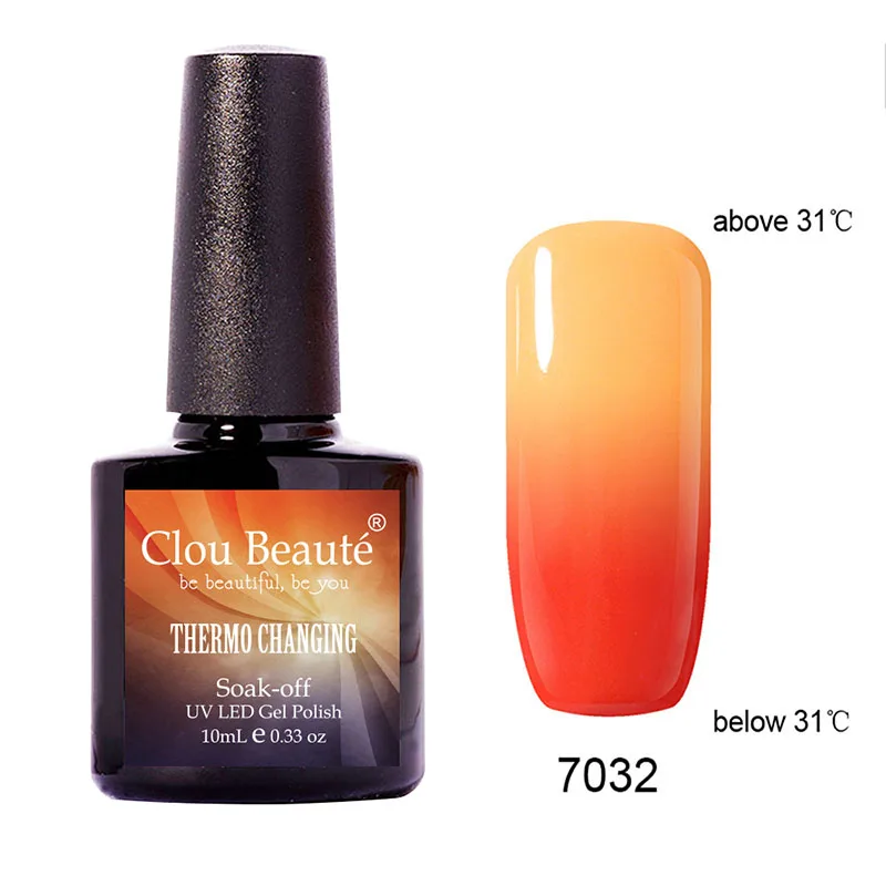 BIZCB7032 Clou Beaute 10 мл изменение температуры цвет длительный УФ-гель для ногтей цвета замачивания гель лак - Цвет: BIZCB7032