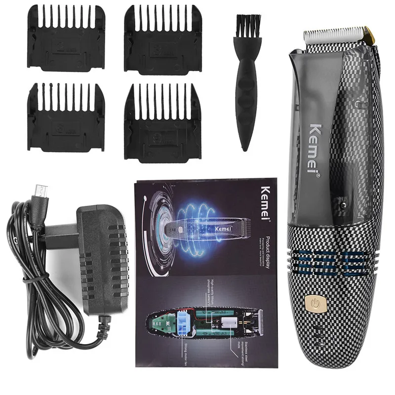 

Adults Kids Electric Hair Clipper Professional Automatic Suction Hair Shaving Razor Rechargeable Hair Trimmer Haircutter Men 31