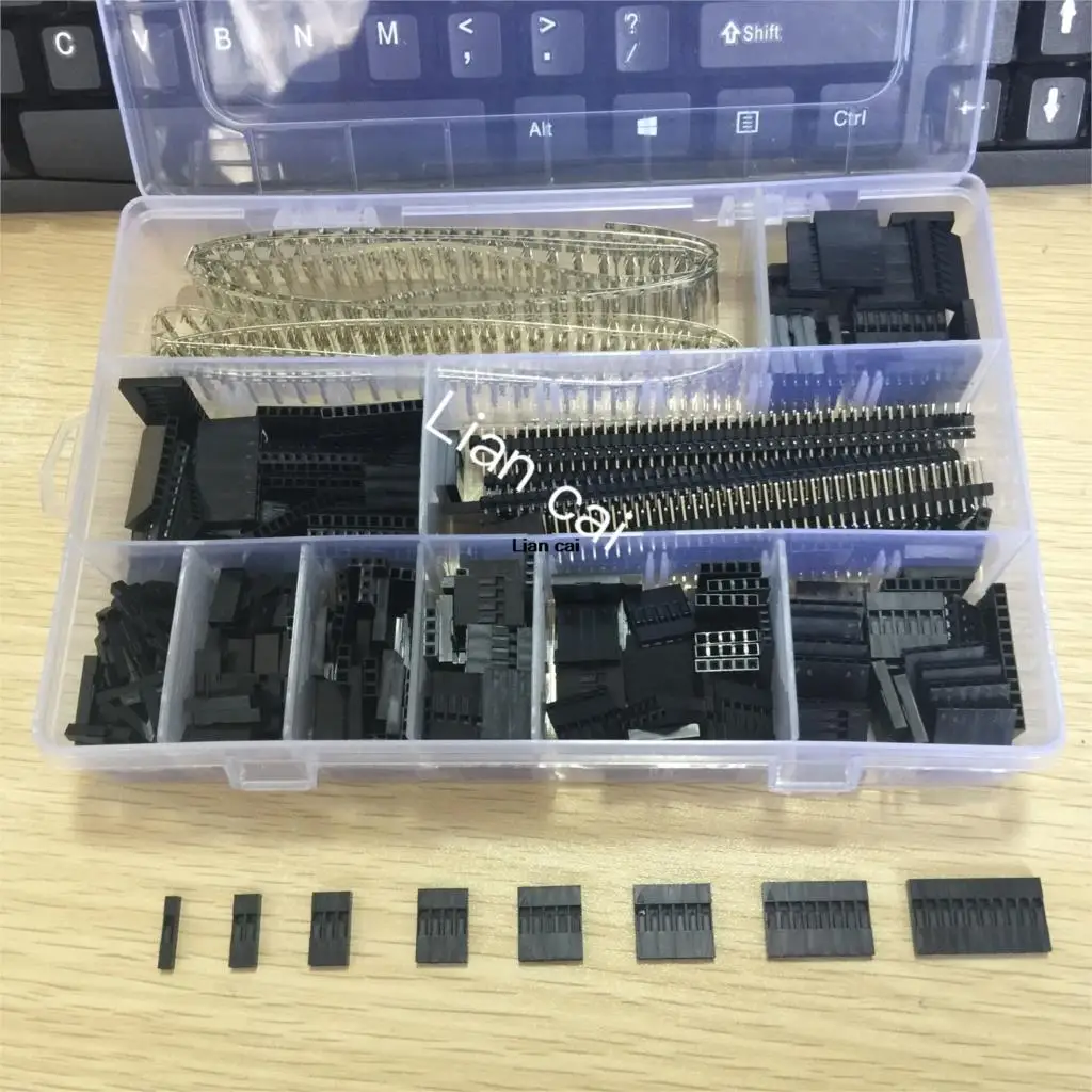 Комплект коннекторов Dupont 1450 шт./компл. 2 54 мм коннекторы PCB для мужчин и женщин