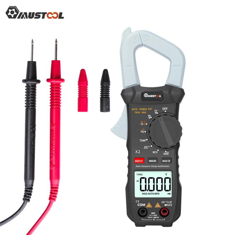 

MUSTOOL X2 6000 Count True RMS Clamp Meter AC Voltage&Current Digital Multimeter Automatic Digital Meter With Square Wave Output