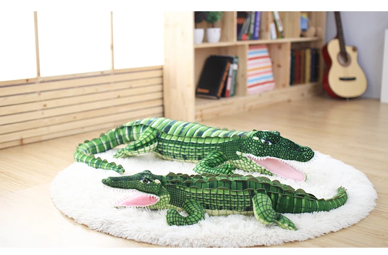 Творческий моделирование крокодил реалистичные смешные плюшевые игрушки кукла дома напольная кукла дети игрушки подарки на день рождения