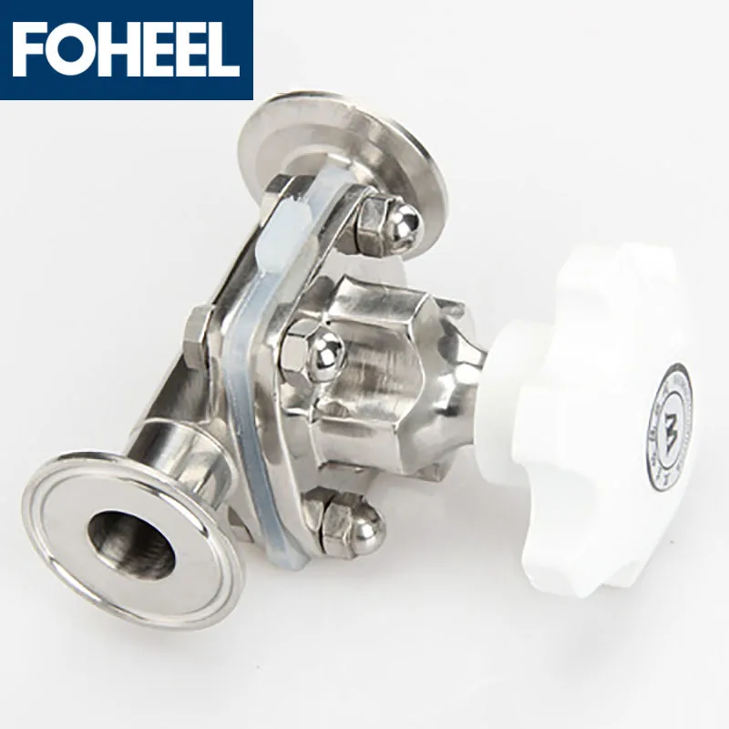 

316 Stainless Steel Fast-loading Diaphragm Valve Manual Food Hygiene Grade Direct-through Fast-opening chuck Valve