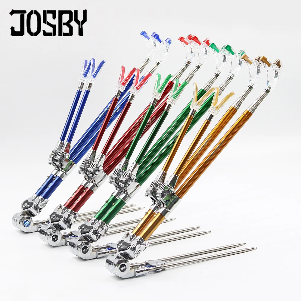 JOSBY الأسماك قضيب دعامة حامل زاوية قابل للتعديل الصيد قضبان حامل 1.7 M 1.9 M 2.1 M تصغير الصيد أداة اليد Ro تصغير