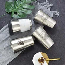 Кофейные кружки из нержавеющей стали 304 изысканная кружка с